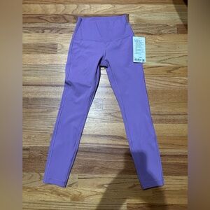 Lululemon NWT Wunder Under HR Tight 25” inseam. LUX. Violet Ships fast!